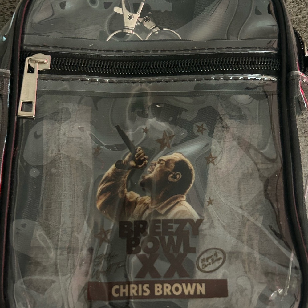 Black Transparent Men's Bag